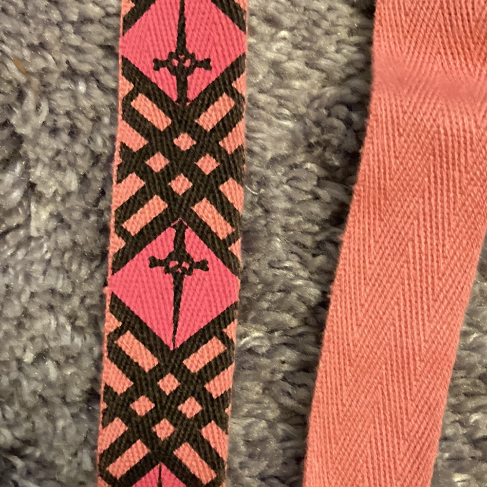 Lip Service Pink Skull & Dagger Suspenders - Picture 2 of 2
